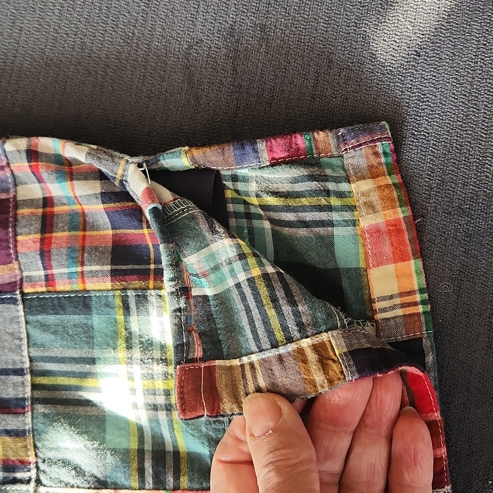 Northstyle Madras Patchwork Cotton Drawstring Sko… - image 6